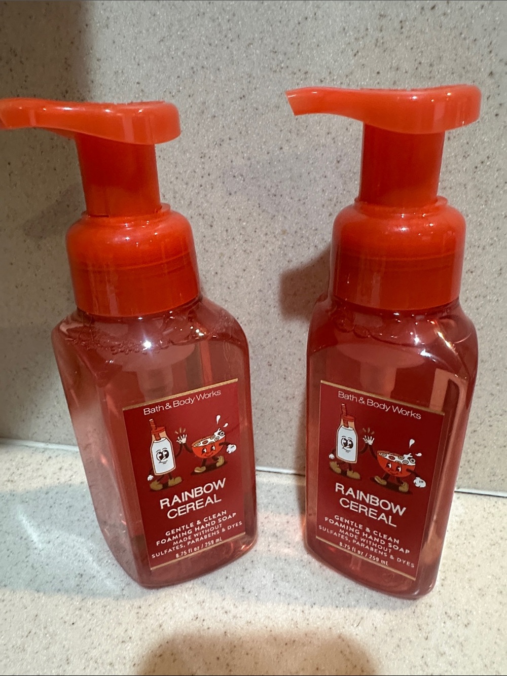 Bath & Body Foaming Hand Soap bundle of 2 Rainbow Cereal NWT